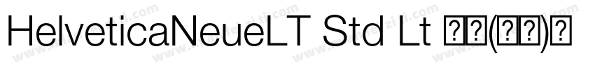 HelveticaNeueLT Std Lt 亮体(西方)免费下载字体转换